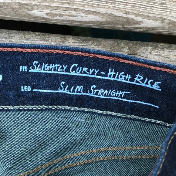 Eddie Bauer High Rise Slim Straight Jeans - Picture 7 of 12